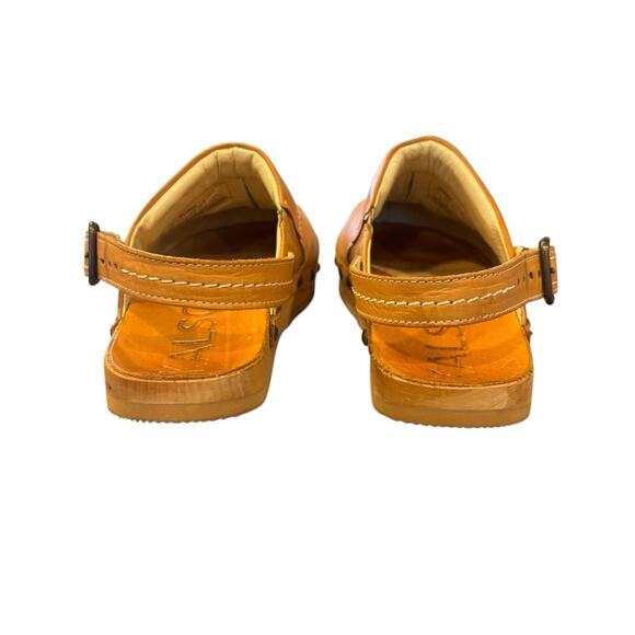KALSØ Earth Shoe Tan Leather Shanti Clog, Women’s size 7, EU Size 37.5 - Picture 5 of 11